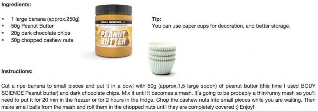 RAW Peanut Butter Balls text