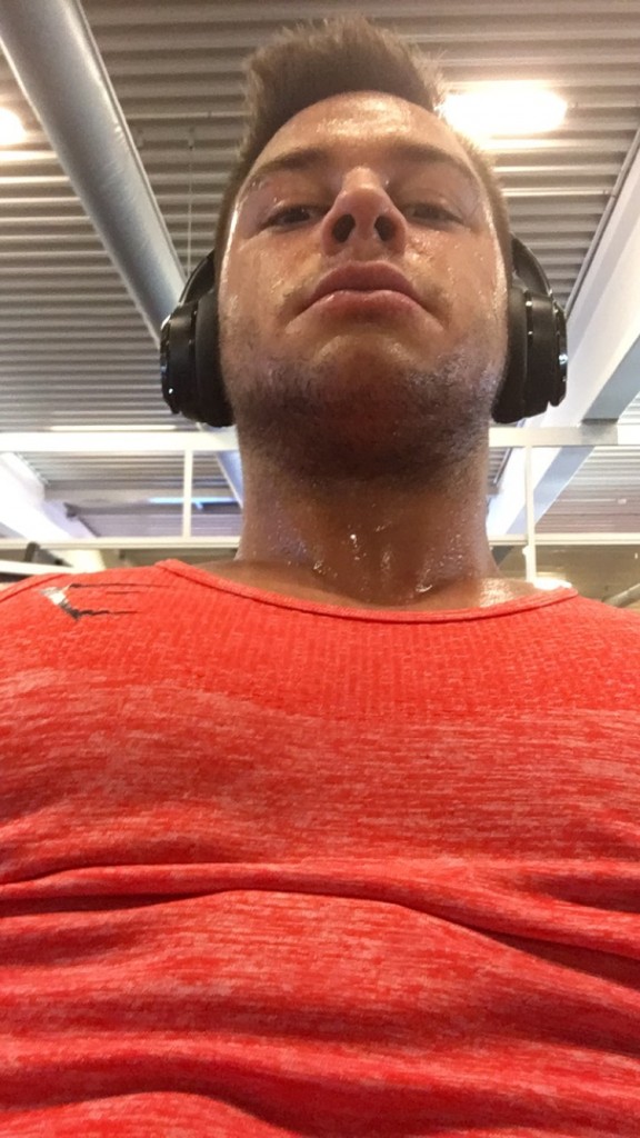 Såhär fräsh är jag under ett benpass....