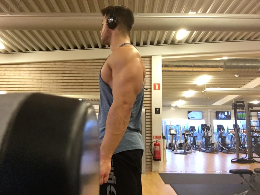 Såhär ser min arm ut avslappnad med pump.. haha