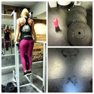 Svettig chey med massa vitade dips och spring med viksktivor ;)