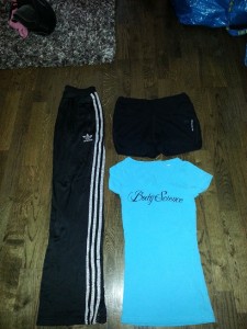 Snyggaste Bodyscience tishan xs  blå/turkos använd 1 ggn, Adidasbyxa trlk 36 silvriga stripes, 50kr betterbodies shorts strlk 36, 50kr 