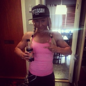 Nöjd tjej efter bänken =)