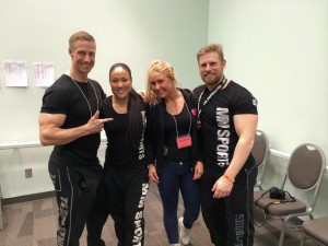 Backstage vid uppvärmningsarean för Arnold Classic Pro RAW Powerlifting ( hardcore and stuff) :)