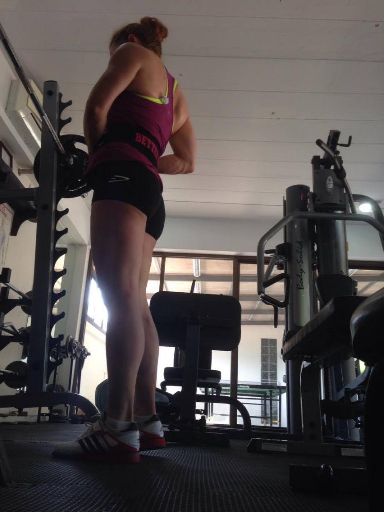 Trångt men fungerande gym 